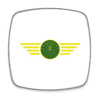 J’aime Adygea, T-shirt design de style élégance - Magnet carré - blanc - Devant