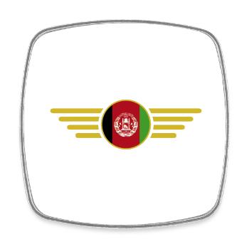 Ich liebe Afghanistan, Eleganz Stil Design T-Shirt - Viereckiger Kühlschrankmagnet - Weiß - Vorne