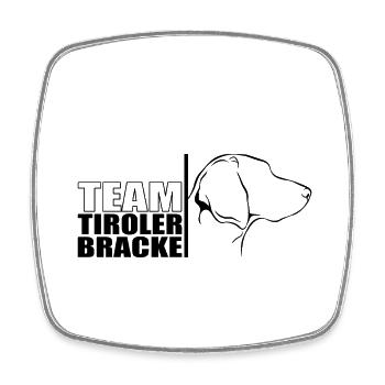 TEAM Tiroler Bracke Hunde Hund Wilsigns - Viereckiger Kühlschrankmagnet - Weiß - Vorne