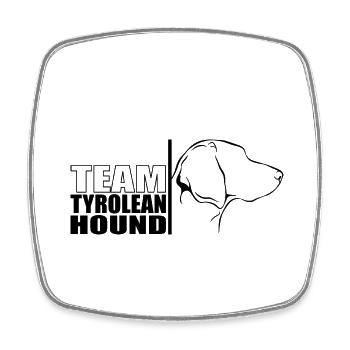 TEAM Tyrolean Hound Hunde Hund Bracke Wilsigns - Viereckiger Kühlschrankmagnet - Weiß - Vorne