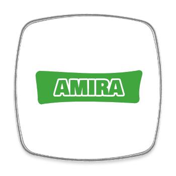 Amira comme naissance - Magnet carré - blanc - Devant