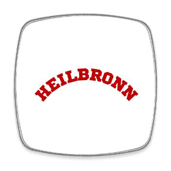 Heilbronn - Viereckiger Kühlschrankmagnet - Weiß - Vorne