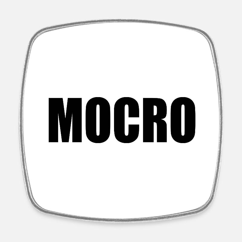 Mocro - Magnet carré - blanc