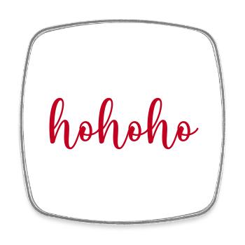 hohoho - Magnet carré - blanc - Devant