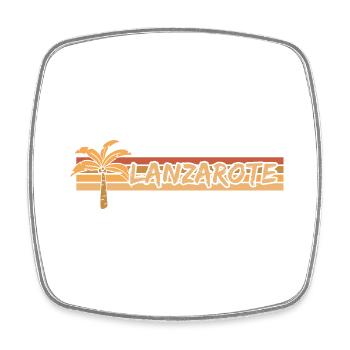 Geschenk für Lanzarote - Viereckiger Kühlschrankmagnet - Weiß - Vorne
