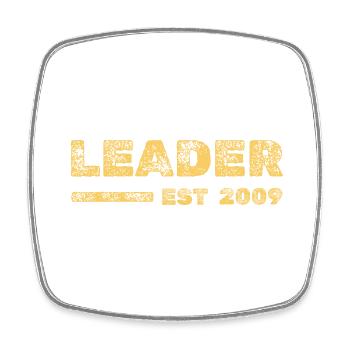 Leader 2009 - Square fridge magnet - white - Front