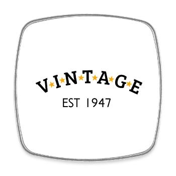 Vintage is 1947 - Square fridge magnet - white - Front