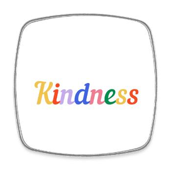 Choose Kindness-Pride - Viereckiger Kühlschrankmagnet - Weiß - Vorne