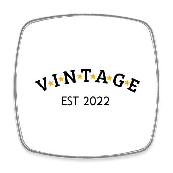 Vintage is 2022 - Square fridge magnet - white - Front
