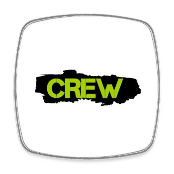 crew - Square fridge magnet - white - Front