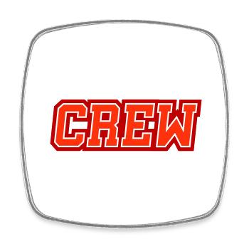 Crew - Square fridge magnet - white - Front