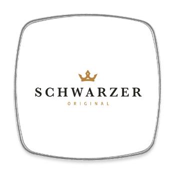 Black Original Family Logo - Square fridge magnet - white - Front