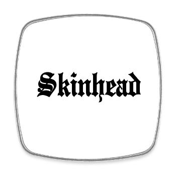 Working Class Skinhead Oi! Antiracist Bootboys My - Magnet carré - blanc - Devant