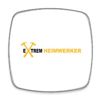 Handyman - Square fridge magnet - white - Front