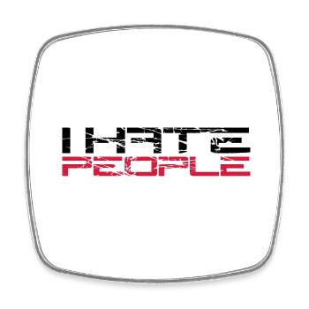 scratches cracks graffiti spray drops sticker aufkl - Square fridge magnet - white - Front