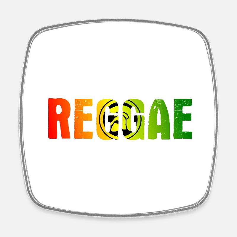 Trojan reggae - Square fridge magnet - white