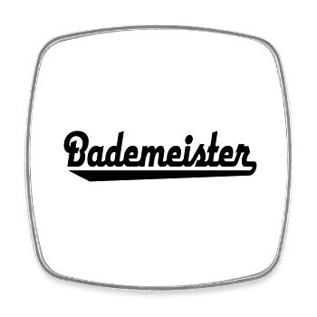 Bademeister - Viereckiger Kühlschrankmagnet - Weiß - Vorne