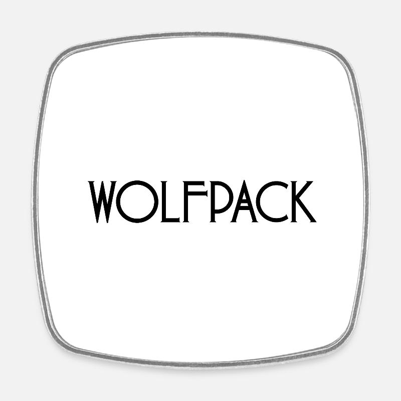 Wolfpack 2 - Magnet carré - blanc