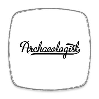 archaeologist - Square fridge magnet - white - Front