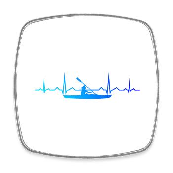 Kayak Kayaking Men Women Canoe Kayak - Square fridge magnet - white - Front