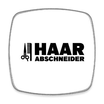 Haarabschneider Haarschneider Haareschneider - Viereckiger Kühlschrankmagnet - Weiß - Vorne