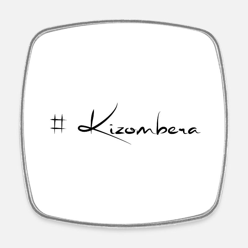 Kizomba Kizombera - Square fridge magnet - white