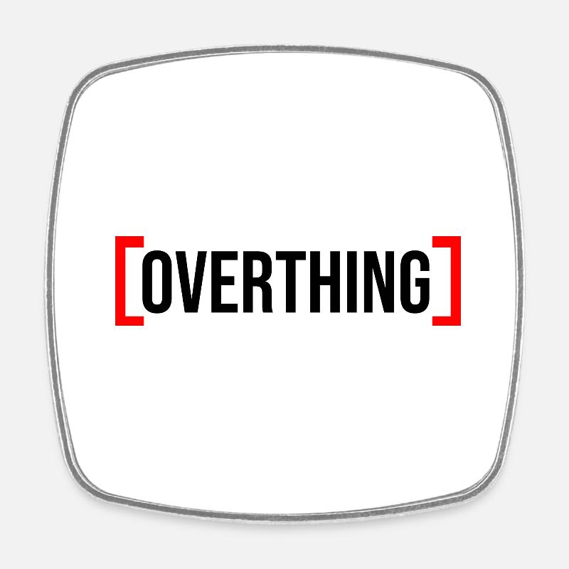 R B ovrthing - Square fridge magnet - white