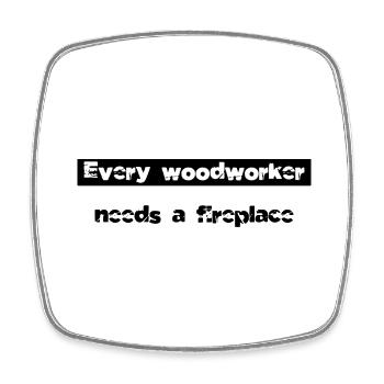 axes carpenter baby and toddler shirts - Viereckiger Kühlschrankmagnet - Weiß - Vorne