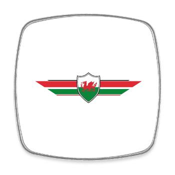 Wales Fan World Cup - Square fridge magnet - white - Front