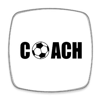 Coach - Square fridge magnet - white - Front