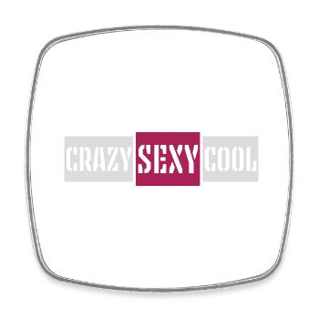 design cool sexy fou - Magnet carré - blanc - Devant