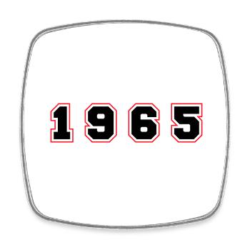 Numéro de l’année 1965 - Magnet carré - blanc - Devant