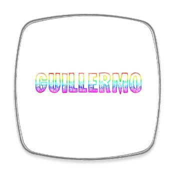 guillermo rs regenbogen - Viereckiger Kühlschrankmagnet - Weiß - Vorne