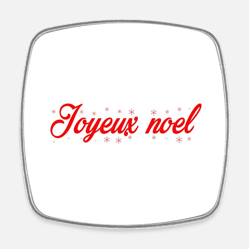 JoyeuxNoel1 - Magnet carré - blanc