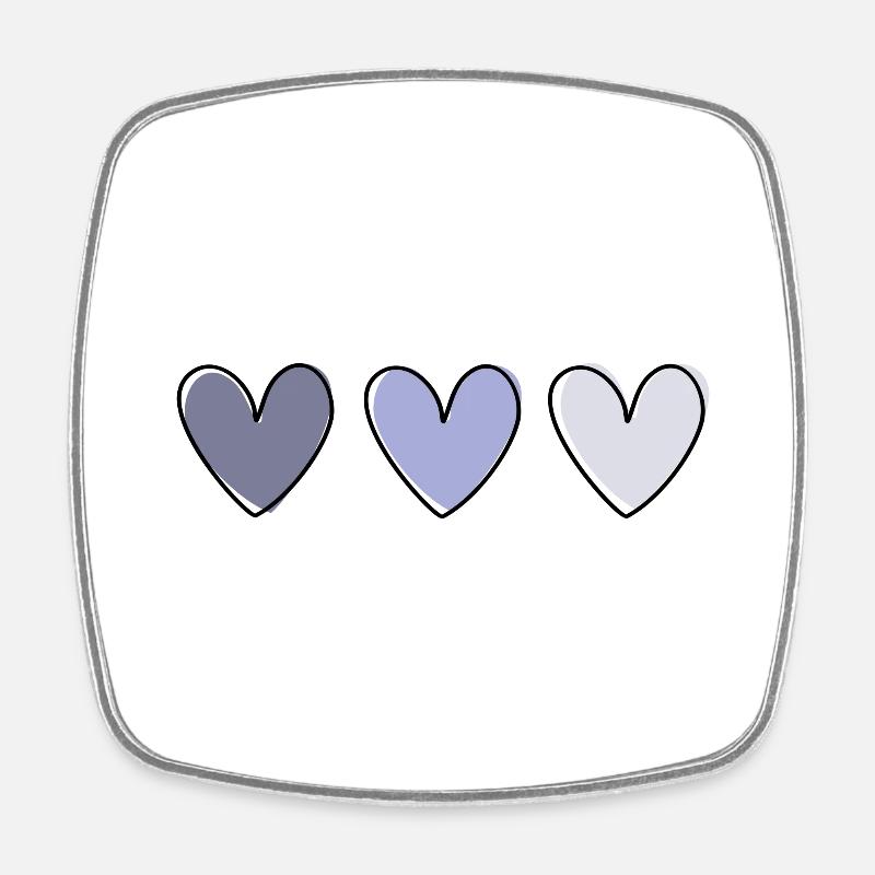 Cute. ♥ - Square fridge magnet - white