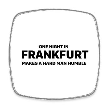 One Night in Frankfurt - Viereckiger Kühlschrankmagnet - Weiß - Vorne
