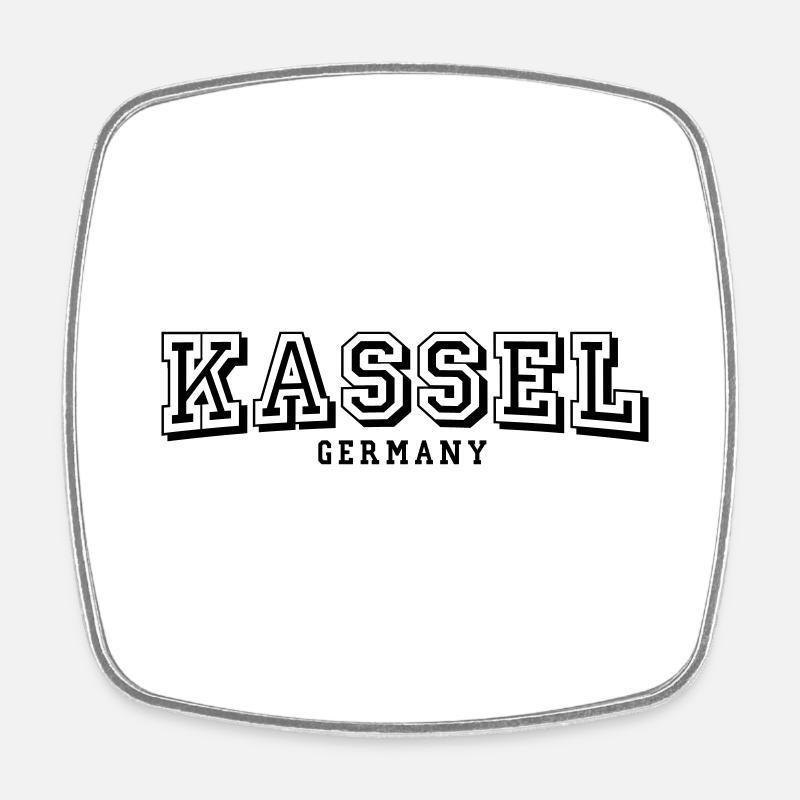 Kassel - Magnet carré - blanc