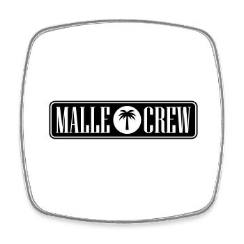 Malle Crew - Viereckiger Kühlschrankmagnet - Weiß - Vorne