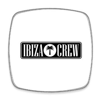 Ibiza Crew - Square fridge magnet - white - Front
