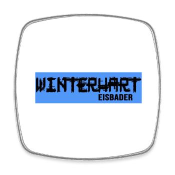 Winterschwimmer crazy eisbath Eisbaden - Viereckiger Kühlschrankmagnet - Weiß - Vorne