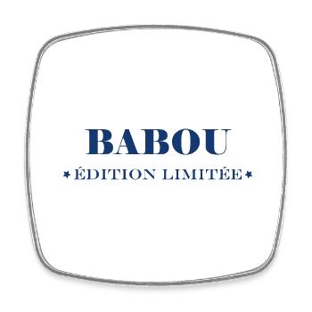 Edition limitée babou - Magnet carré - blanc - Devant