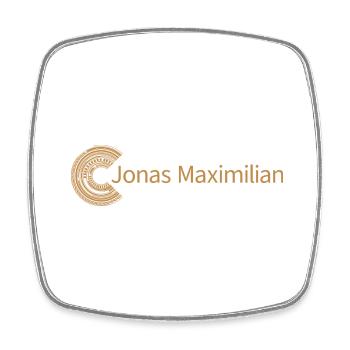 Für Jonas Maximilian - Viereckiger Kühlschrankmagnet - Weiß - Vorne