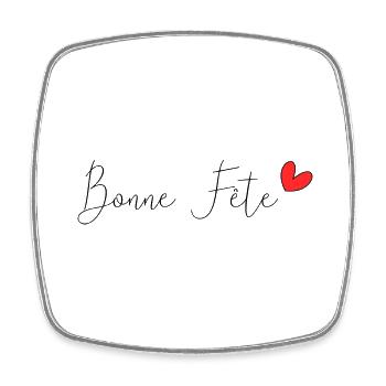 FÊTE DES PÈRES. BONNE FÊTE PAPA. PAPA. BONNE FÊTE - Magnet carré - blanc - Devant