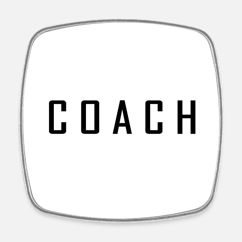 Coach - Magnet carré - blanc
