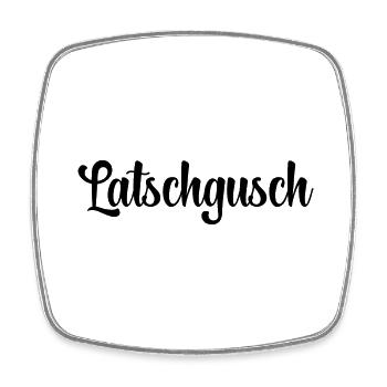 Erzgebirge Latschgusch - Viereckiger Kühlschrankmagnet - Weiß - Vorne