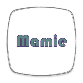 OMA. MAMA. MUTTERTAG. ALLES GUTE ZUM GEBURTSTAG DER MUTTER - Viereckiger Kühlschrankmagnet - Weiß - Vorne