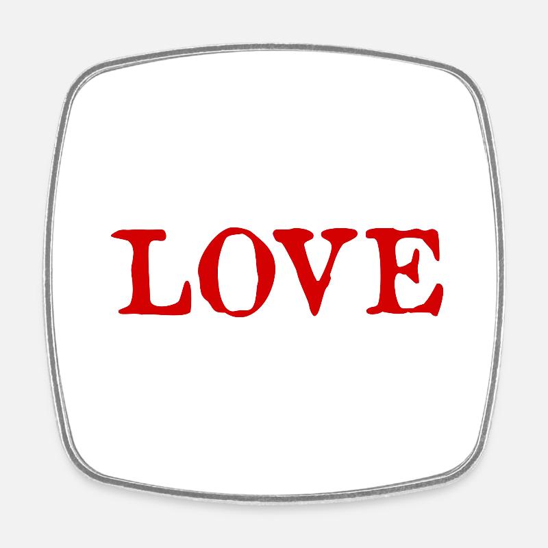 LOVE. COUPLE. JUST MARRIED. EVJF. SAINT VALENTIN. - Magnet carré - blanc