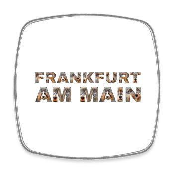 Frankfurt am Main Hund - Viereckiger Kühlschrankmagnet - Weiß - Vorne