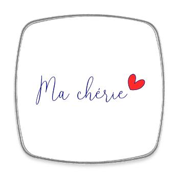 NOËL. ANNEE. ANNIVERSAIRE. RETRAITE. PAPA. MAMAM. - Magnet carré - blanc - Devant