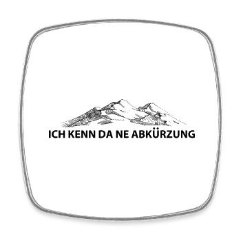 Ich Kenn Da Ne Abkurzung - (8) - Viereckiger Kühlschrankmagnet - Weiß - Vorne